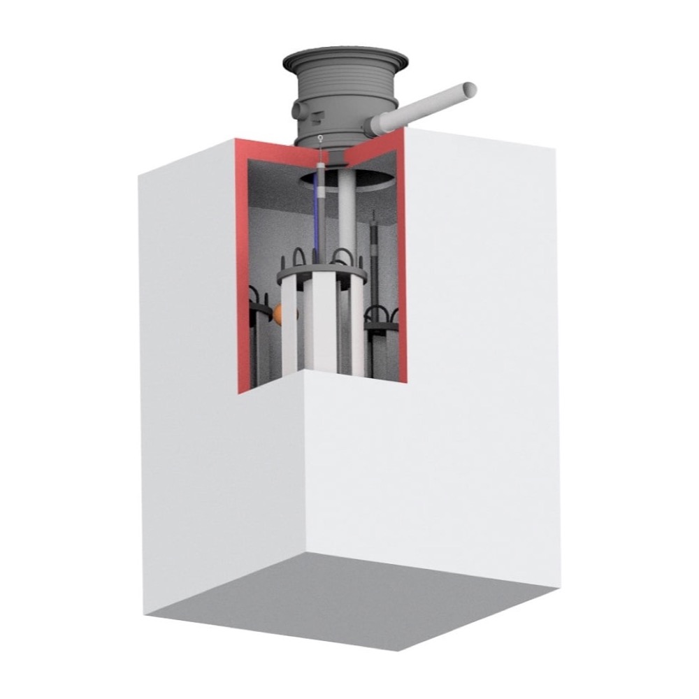 Circulaire betonput 3,5 kW, warmtebron voor de warmtepomp