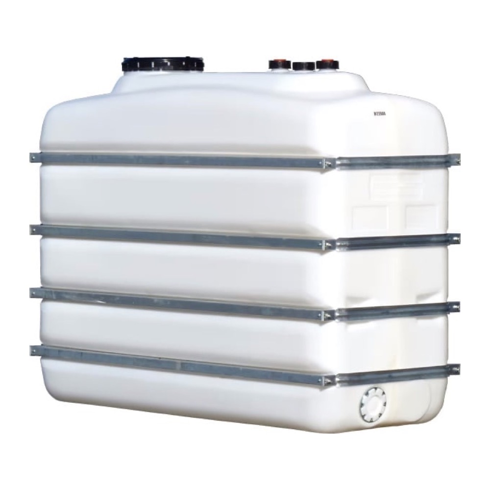 Bovengrondse regenwatertank 4.000 liter met stalen bandages, foto 2