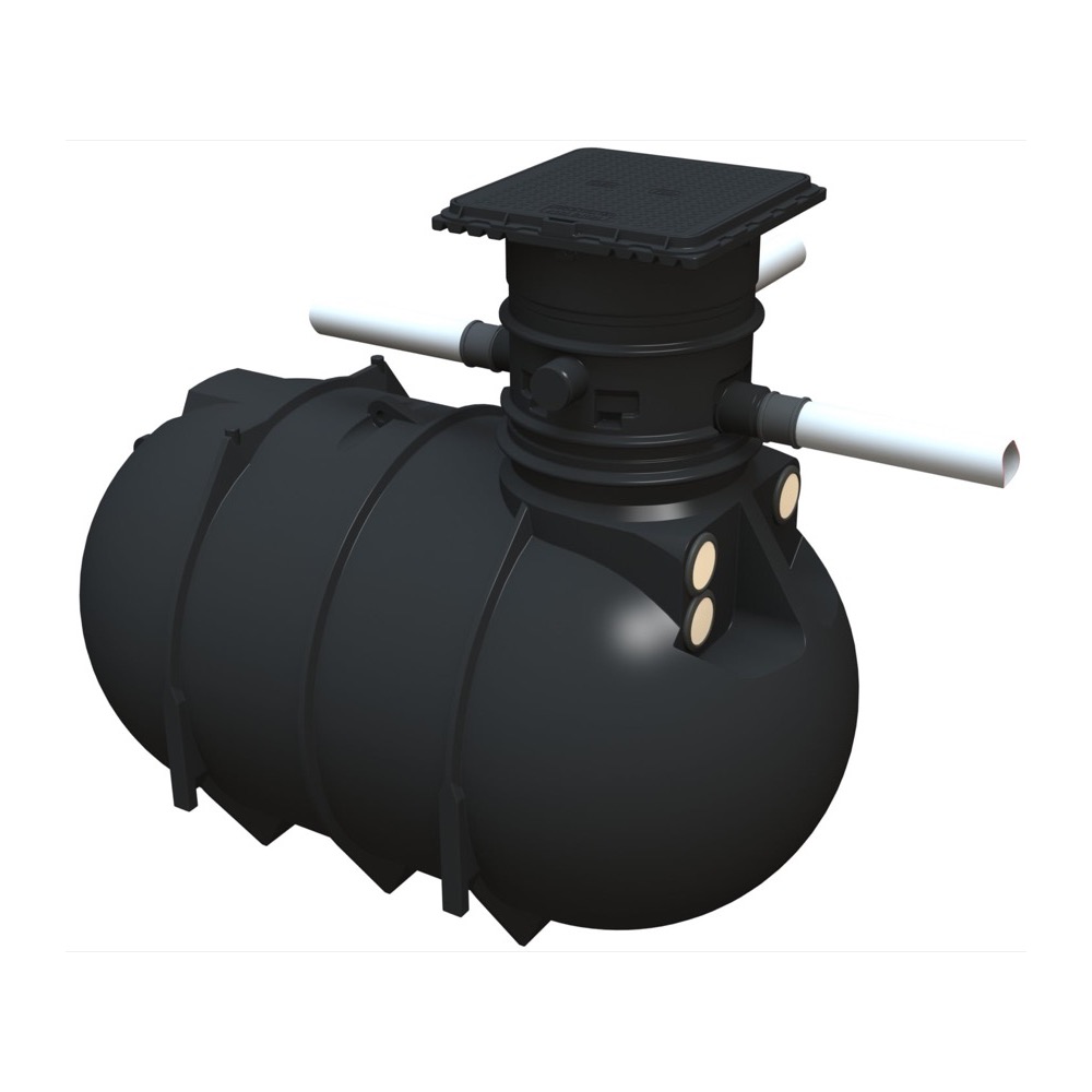 Buienvanger Staand 325 — kunststof regenwatertank met filter