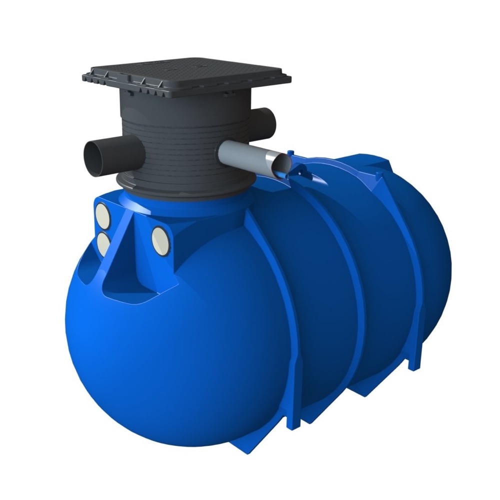 Buienvanger Staand 450 — kunststof regenwatertank met filter