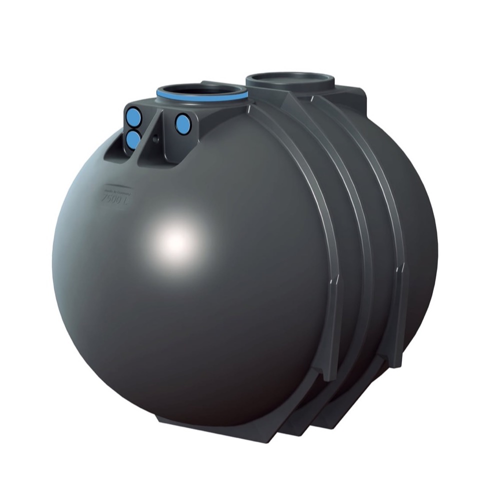 Ondergrondse regenwatertank kunststof 7.500 liter